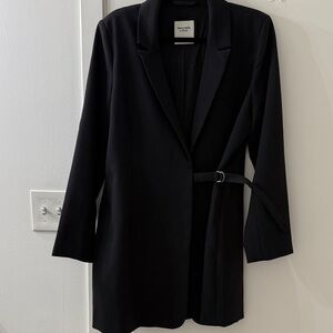 Abercrombie & Fitch Black Women's Blazer Dress with Belt
